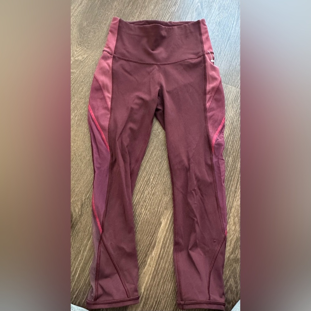 Maroon Lululemon Leggings